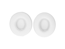 Almofada De Fone De Ouvido Substituição Fyz‑139 Couro Artificial + Espuma Branco Bloqueia Ruído Acessório Headset