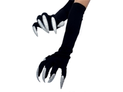 Guantes con garras de uñas horribles, accesorios de carnaval y cosplay, uñas de vampiro, regalo de fiesta para niños y niñas, plateados Hengrongshen