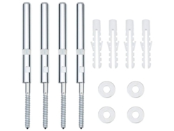 2026altiro-soportes De Alta Resistencia Para Estantes Flotantes De 10x160 Mm Con Tornillos - Montaje Oculto En Pared