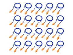 20 Pares De Tapones Para Los Oídos Reutilizables Con Alambre De Silicona Para Dormir Y Proteger La Audición (azul)