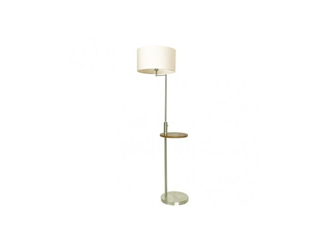 Sirio Foot - Sala de estar con mesa y conexión USB, 1xe27, piel con pantalón beige (24 x 40 x 40 cm), Fabrilamp (164 x 40 x 40 cm)