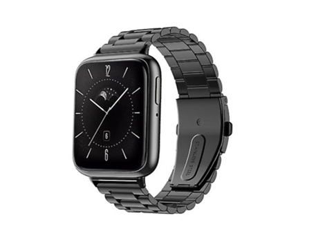 Correa De Reloj Inteligente Para Oppo Watch 3, Correa De Acero Inoxidable Con Hebilla Plana Negra De Tres Cuentas VENISYMLIS