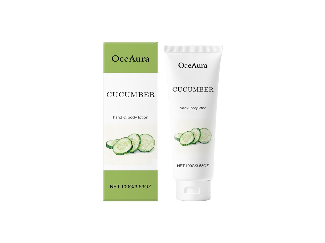 Loción corporal de pepino: hidratación natural y refrescante.