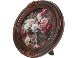 Marco Fotos Retro Resina Elegante Soporte Trasero Decoración Pared Estar Mesa Sala Baño
