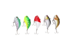 5 Piezas De Señuelos Artificiales De 14 G, Popper, Swimbait, Señuelo Vibratorio Para Agua Dulce Y Salada.