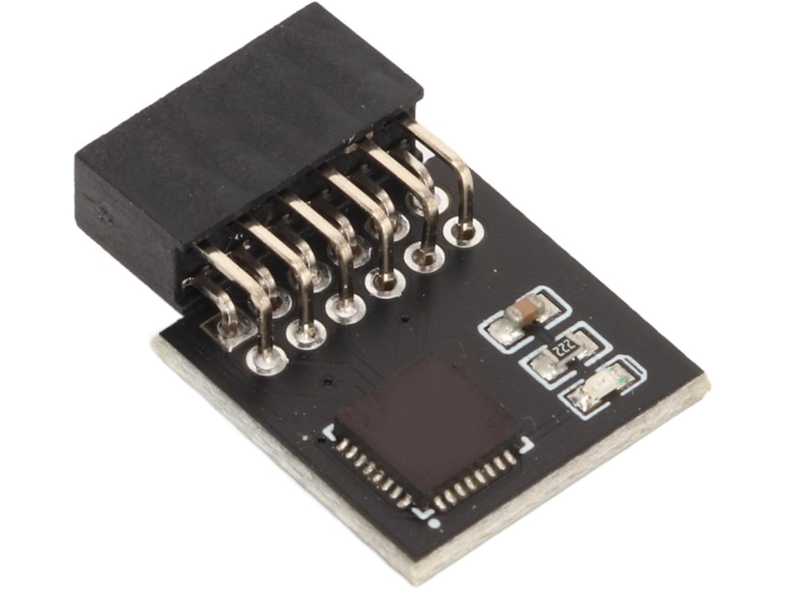 Módulo TPM 2.0 estable para placa base, material duradero y de alta seguridad, interfaz SPI de 12 pines. Componentes informáticos.