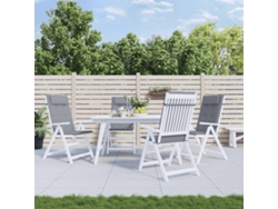 Cojines De Silla Con Respaldo Alto 6 Uds Tela Oxford Gris