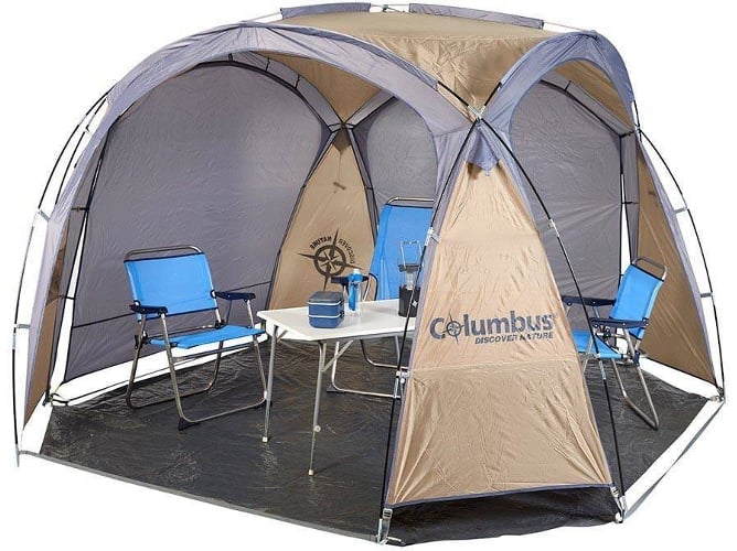 Tienda de Campaña COLUMBUS Shadow (4 Personas - Marrón y Gris)
