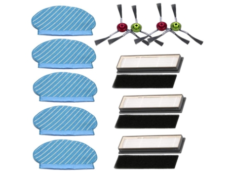 Conjunto de escovas laterais de filtros de pano para esfregar para ecovacs deebot ozmo 920