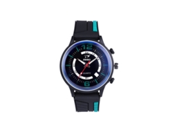Reloj De Pulsera Deportivo De Cuarzo Para Hombre Con Correa De Silicona Verde.