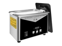 Limpieza ultrasónica, capacidad de 800 ml, frecuencia de 40 kHz, potencia de 30 W, pantalla LED, diseño compacto.