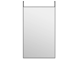 Espejo de puerta VIDAXL Negro Aluminio (50x80 cm)