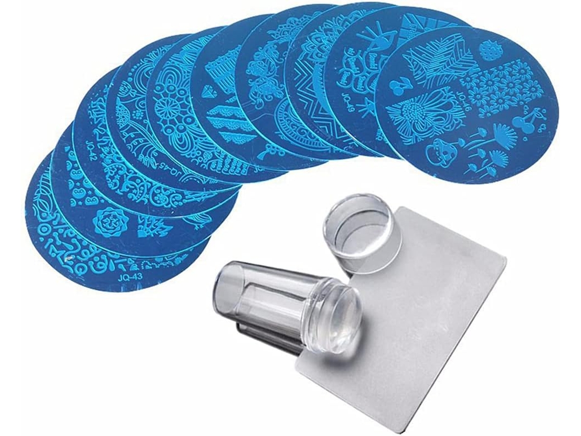 Lima De Uñas Con Sello Y Raspador - Accesorio De Decoración De Uñas, Transparente, Para Manicuras