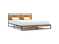 Estructura De Cama Sin Colchón Metal 140x200 Cm