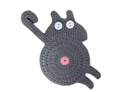HYMNORA Posavasos con temática de gatos - Regalo para amantes de felinos, aislante térmico