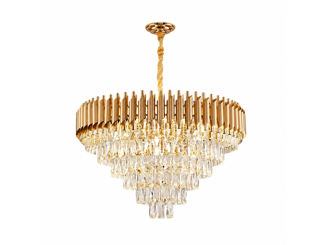 Candeeiro de Teto de Cristal PIBAOGU Asled 424 (dourado)