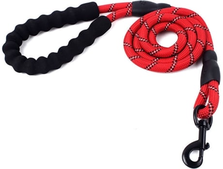 Correa paraPerros OHPA A895 (Rojo - 1,52 m - Nylon)