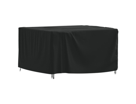 Cubierta Para Muebles De Jardín VIDAXL Negro Poliéster (125x125x74 cm)