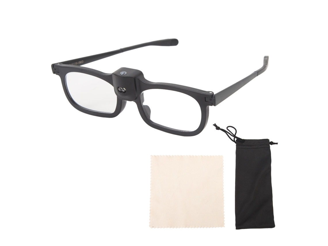 Ymsl Gafas De Lectura Con Luz Led Ajustable Brillo 150d Para Adultos Mayores Uso Diario Lupa Hxl