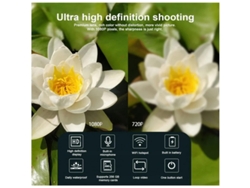 Mini cámara de acción inalámbrica portátil Wifi 1080P con micrófono, compatible con visualización de pantalla en tiempo real para teléfono móvil/tarjeta TF Yizhood