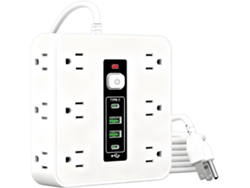 Equipo Eléctrico Con Múltiples Tomas De Corriente, Regleta Con Puertos Usb Y