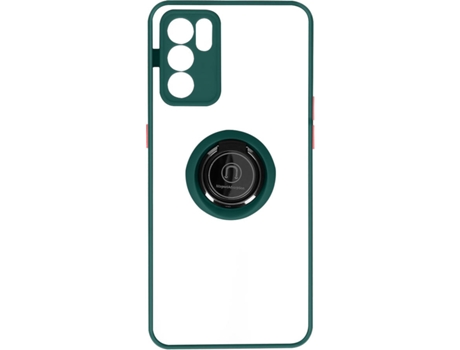 Funda Oppo Reno 6 5G AVIZAR con Anillo de Soporte (Verde)