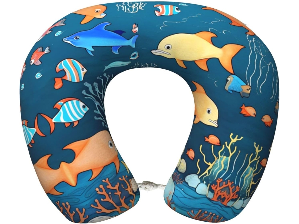 Almohada Viaje Espuma Viscoelástica Poliéster, Felpa Fácil Soporte, Ajustable Plegable: