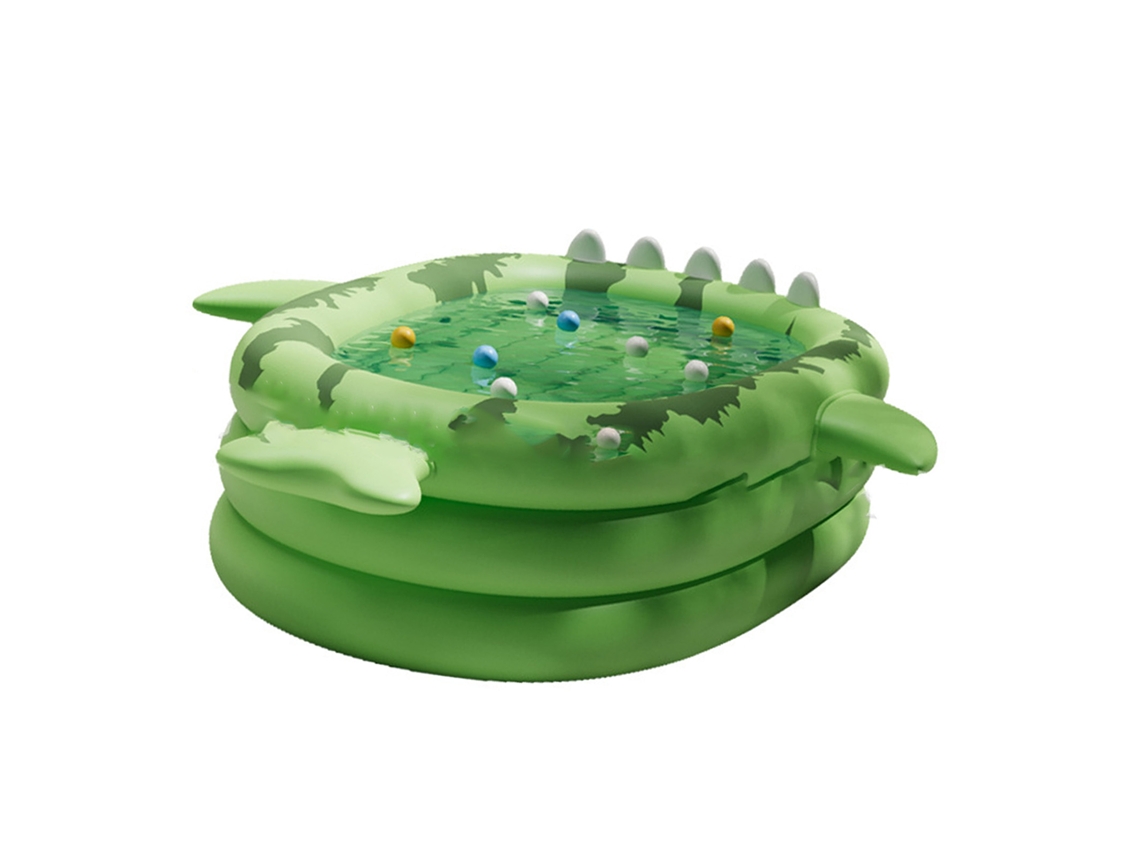 Piscina Infantil Hinchable De Pvc Con Inflado Rápido, Diseño Plano, Para Uso Veraniego En El Jardín.