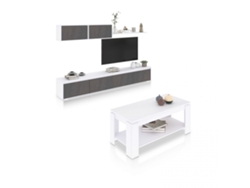 Pack salón con mesa de centro Arlet Plus Blanco Artik (Blanco Mate) - Óxido 200 x 43 x 41 cm