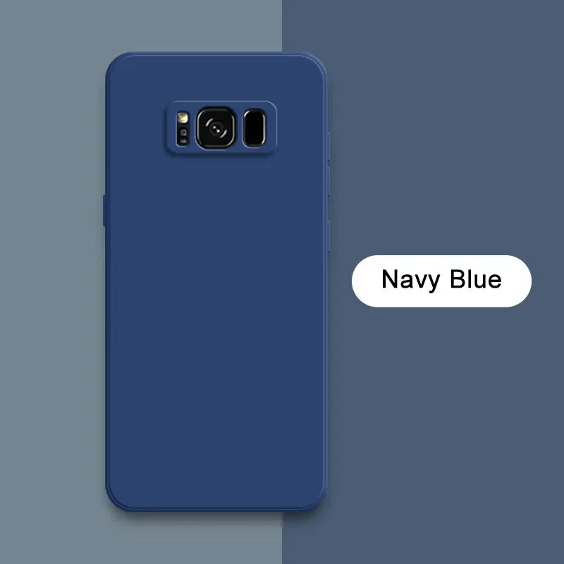 (samsung Note 10, Azul) Funda De Silicona Líquida Para Teléfono Samsung, Cubierta Trasera Suave Y A Prueba De Golpes.