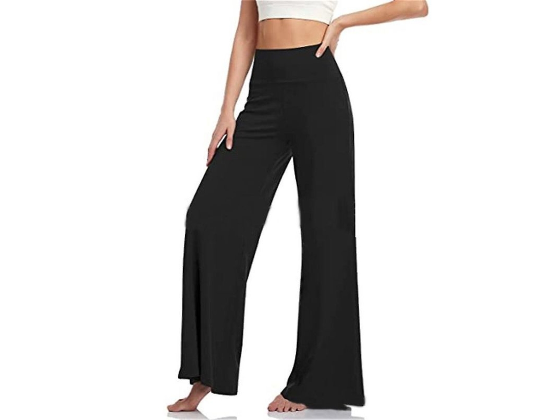 2026-pantalones De Yoga Elasticos Sueltos Para Mujer Pantalones Casuales De Pierna Ancha Largos