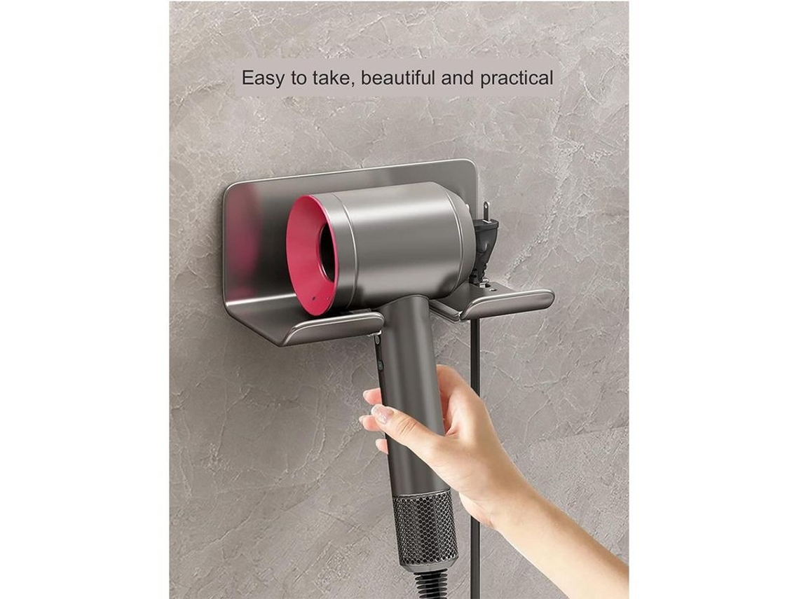 Soporte Para Secador De Pelo, Montaje En Pared, No Requiere Taladrar, Para Secador De Pelo, Plancha Y Alisador.