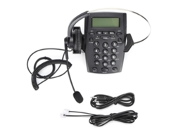 Teléfono Con Cable Para Centro De Llamadas, Con Auriculares Y Micrófono Omnidireccional, Para Uso En La Oficina Y En El Hogar.