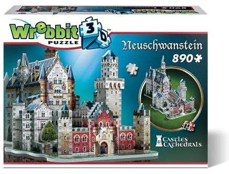 Puzzle WREBBIT 3D Neuschwanstein Castle 3D Jigsaw Puzzle (Edad Mínima: 4)