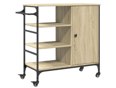 Carrito de cocina madera ingeniería Sonoma VIDAXL (87,5x38,5x84,5 cm)