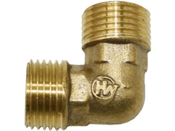 Adaptador De Conexión Latón 1/2" A 3/4" Codo Cobre Ángulo Latón