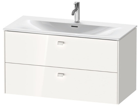 Mueble DURAVIT Brioso bajo lavabo montado en la pared 102,0 x 47,9 cm 2 cajones incl. recorte de sifón y delantal para lavabo Viu 234410