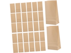 100 Unidades De Papel Kraft Reutilizável Para Armazenar Alimentos, Lanches, Doces, Chá E Pequenos Objetos.