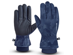 Guantes de invierno para hombre y mujer, cálidos, térmicos y resistentes al viento, para esquiar, conducir y correr en climas fríos.