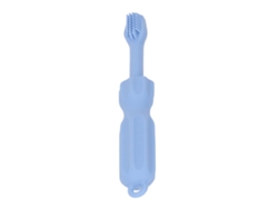 Cepillo De Dientes Molar De Silicona 2 En 1 Para Bebés, Suave Y Para La Dentición, Color Azul.