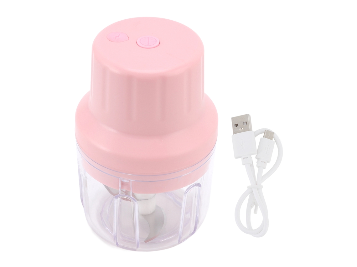 Mini Picadora De Ajo Eléctrica Inalámbrica, Recargable Por Usb, 250 Ml, Molinillo De Cocina Portátil.