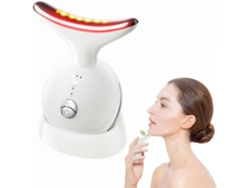 Masajeador Facial 7 En 1, Terapia De Luz Roja Para Rostro Y Cuello, Dispositivo Portátil De Lifting Facial (blanco)