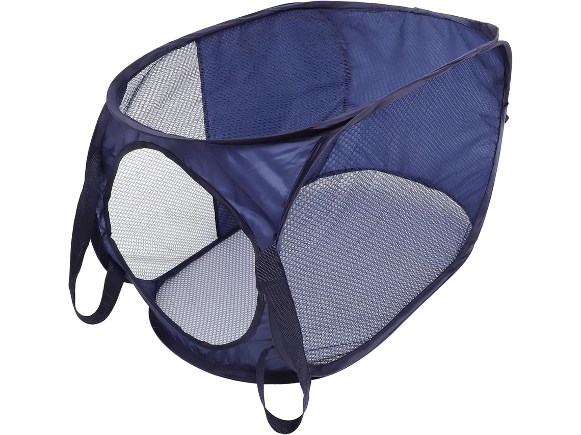 Cesto De Ropa Plegable Con Tejido Malla,