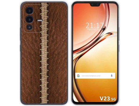 Carcasa para Vivo V23 5G TUMUNDOSMARTPHONE Dibujos Cuero 01 Multicolor