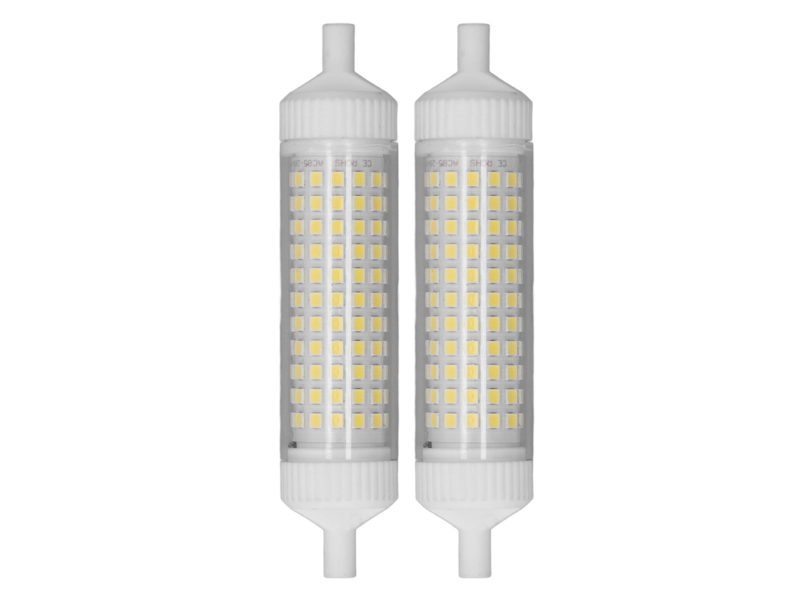 Rebe-bombilla Led R7s 118mm Regulable 15w 154 Leds Foco De Inundación Doble Extremo 220v Para Hogar Y Publicidad Nocturna