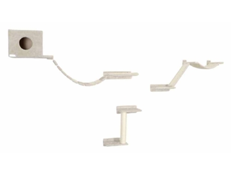 Kerbl Rascador de pared para gatos Mount Everest madera beige