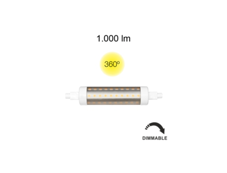 Bombilla LED R7s Regulable 118mm 11W ø23mm 1280lumen 4000k BENEITO FAURE