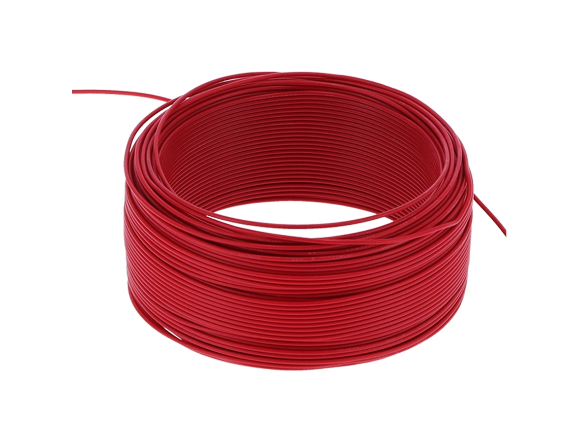 Cable conductor aislado Bv-1x1, 7 núcleos, cobre rojo, flexible, 100 m, 300 V