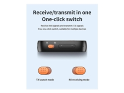 Transmisor y receptor de audio Bluetooth 5.3 Adaptador de audio auxiliar inalámbrico de 3,5 mm 2 en 1 Transmisor Bluetooth Rosewell