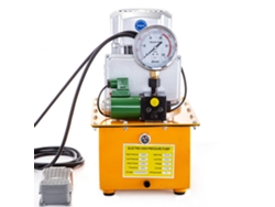 Bomba hidráulica de 750 W con electroválvula – Presión 7–70 MPa – Depósito de 7 L – 220 V